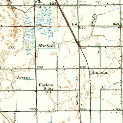 United States Geological Survey Holland, MI (1932, 62500-Scale) digital map