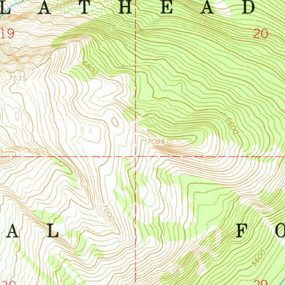 United States Geological Survey Holland Peak, MT (1965, 24000-Scale) digital map