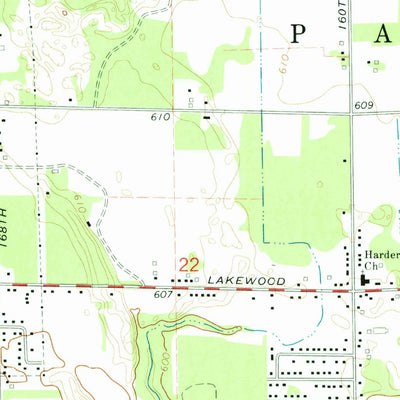 United States Geological Survey Holland West, MI (1972, 24000-Scale) digital map