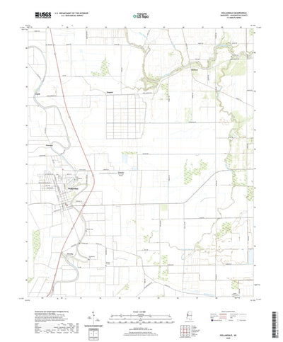 United States Geological Survey Hollandale, MS (2020, 24000-Scale) digital map