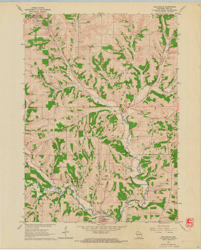 United States Geological Survey Hollandale, WI (1962, 24000-Scale) digital map