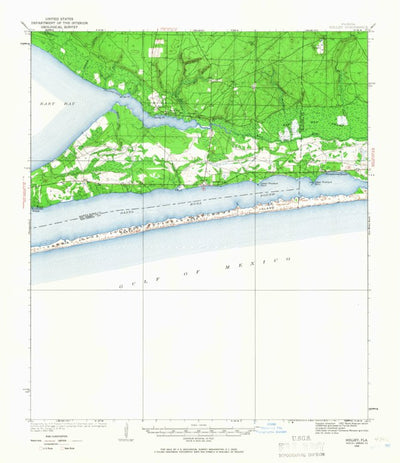 United States Geological Survey Holley, FL (1936, 62500-Scale) digital map