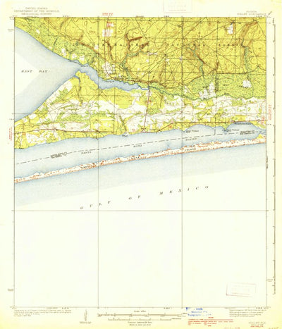 United States Geological Survey Holley, FL (1938, 62500-Scale) digital map