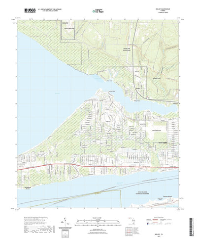 United States Geological Survey Holley, FL (2021, 24000-Scale) digital map