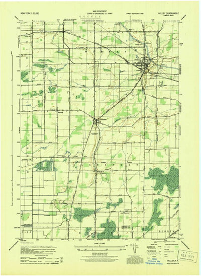 United States Geological Survey Holley, NY (1944, 31680-Scale) digital map