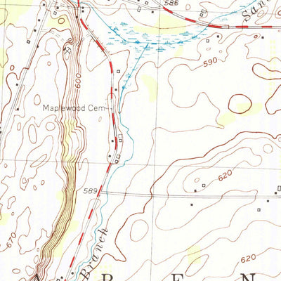 United States Geological Survey Holley, NY (1950, 24000-Scale) digital map