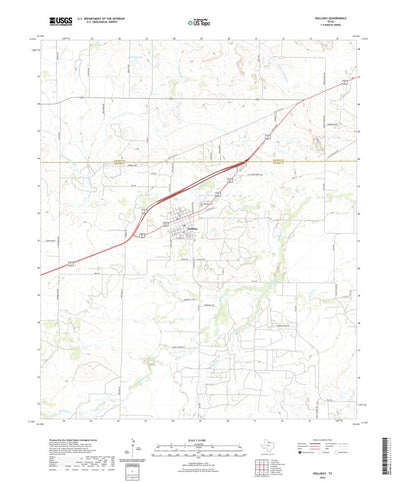 United States Geological Survey Holliday, TX (2022, 24000-Scale) digital map