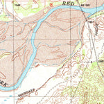 United States Geological Survey Hollis SW, OK-TX (1985, 24000-Scale) digital map