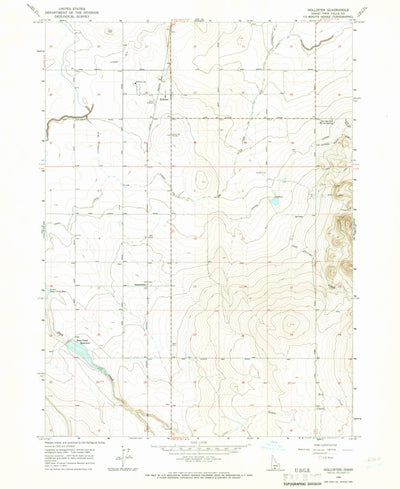 United States Geological Survey Hollister, ID (1965, 24000-Scale) digital map