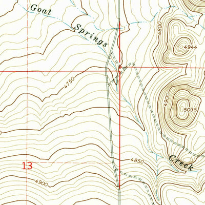 United States Geological Survey Hollister, ID (1965, 24000-Scale) digital map