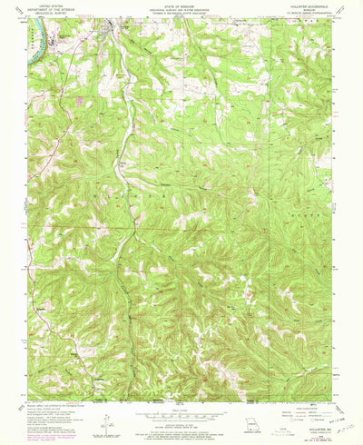 United States Geological Survey Hollister, MO (1956, 24000-Scale) digital map