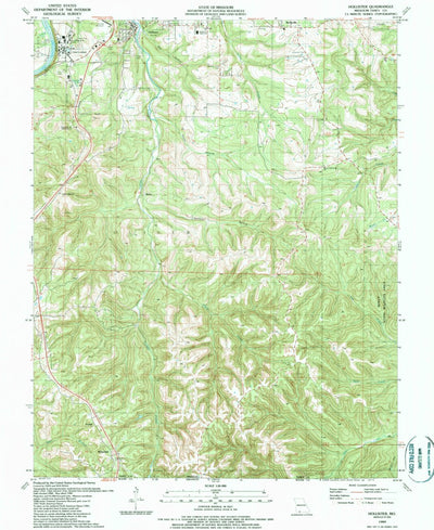 United States Geological Survey Hollister, MO (1989, 24000-Scale) digital map
