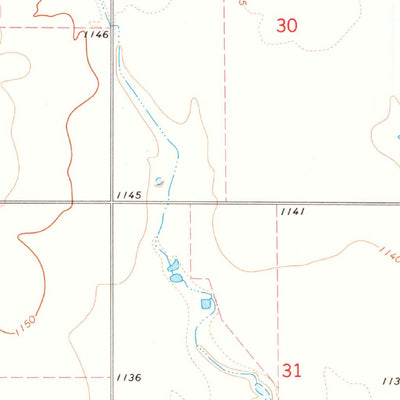 United States Geological Survey Hollister NE, OK (1974, 24000-Scale) digital map