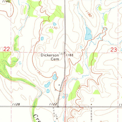 United States Geological Survey Hollister NE, OK (1974, 24000-Scale) digital map
