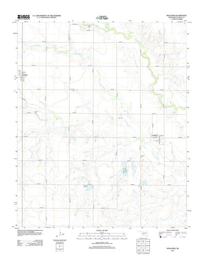 United States Geological Survey Hollister, OK (2012, 24000-Scale) digital map