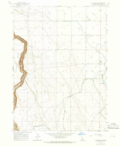 United States Geological Survey Hollister SW, ID (1965, 24000-Scale) digital map