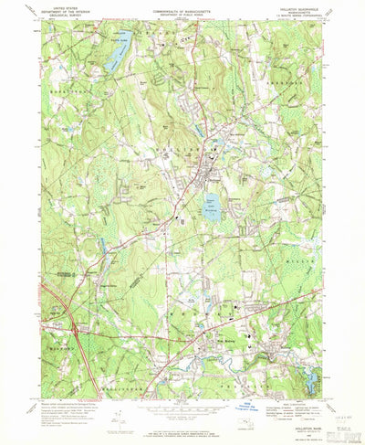 United States Geological Survey Holliston, MA (1969, 24000-Scale) digital map