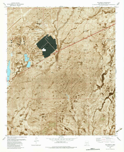 United States Geological Survey Holloman, NM (1982, 24000-Scale) digital map