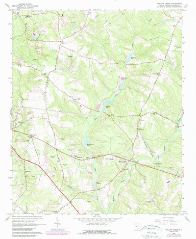 United States Geological Survey Hollow Creek, SC (1964, 24000-Scale) digital map