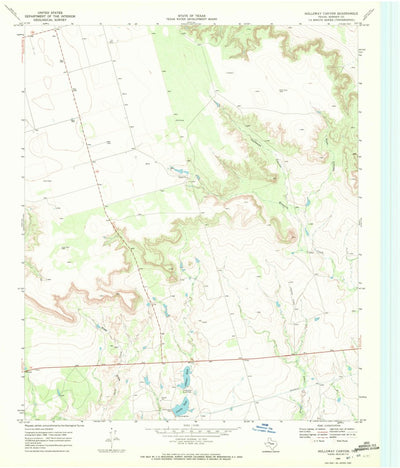 United States Geological Survey Holloway Canyon, TX (1969, 24000-Scale) digital map