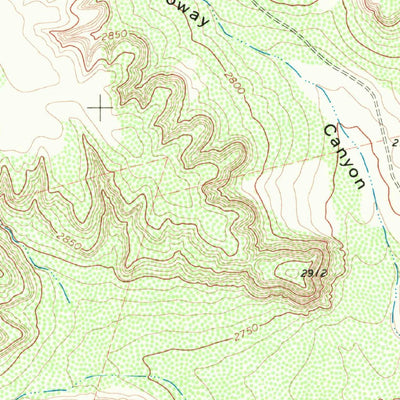 United States Geological Survey Holloway Canyon, TX (1969, 24000-Scale) digital map