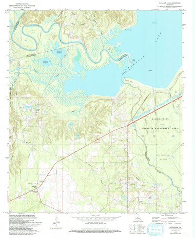 United States Geological Survey Holloway, LA (1972, 24000-Scale) digital map
