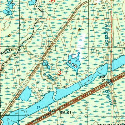 United States Geological Survey Holloway, LA (1998, 24000-Scale) digital map