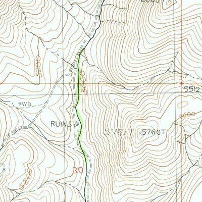 United States Geological Survey Holloway Mountain, NV-OR (1990, 24000-Scale) digital map