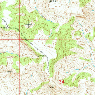 United States Geological Survey Hollowwood Creek, MT (1958, 24000-Scale) digital map
