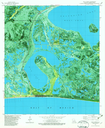 United States Geological Survey Holly Beach, LA (1982, 24000-Scale) digital map