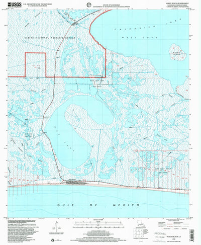 United States Geological Survey Holly Beach, LA (1998, 24000-Scale) digital map