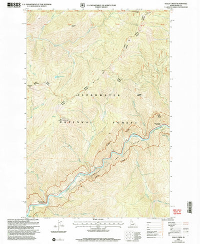 United States Geological Survey Holly Creek, ID (2005, 24000-Scale) digital map