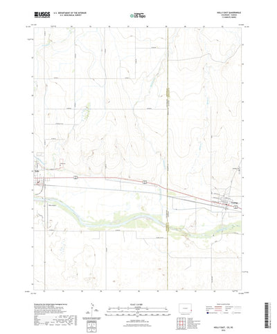 United States Geological Survey Holly East, CO (2022, 24000-Scale) digital map