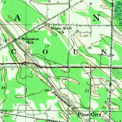 United States Geological Survey Holly Grove, AR (1940, 62500-Scale) digital map