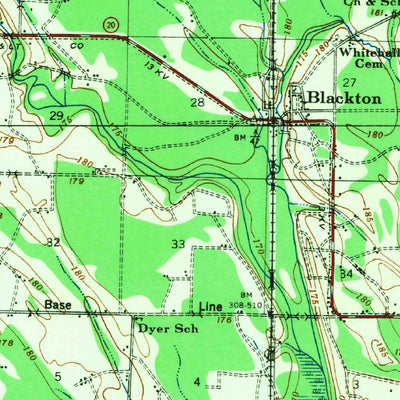 United States Geological Survey Holly Grove, AR (1940, 62500-Scale) digital map