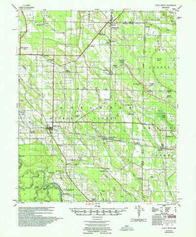 United States Geological Survey Holly Grove, AR (1957, 62500-Scale) digital map