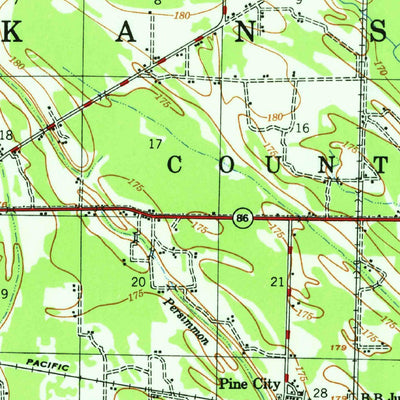 United States Geological Survey Holly Grove, AR (1957, 62500-Scale) digital map