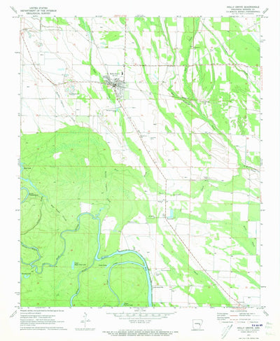 United States Geological Survey Holly Grove, AR (1971, 24000-Scale) digital map