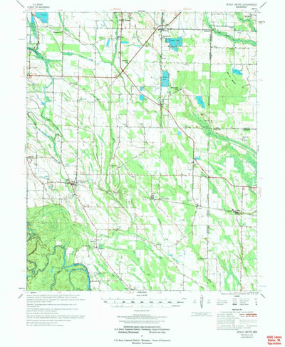 United States Geological Survey Holly Grove, AR (1974, 62500-Scale) digital map