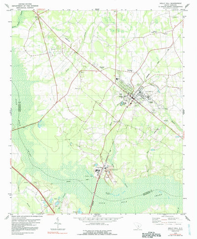 United States Geological Survey Holly Hill, SC (1979, 24000-Scale) digital map