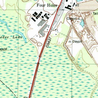 United States Geological Survey Holly Hill, SC (1979, 24000-Scale) digital map