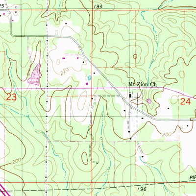 United States Geological Survey Holly, LA (1980, 24000-Scale) digital map