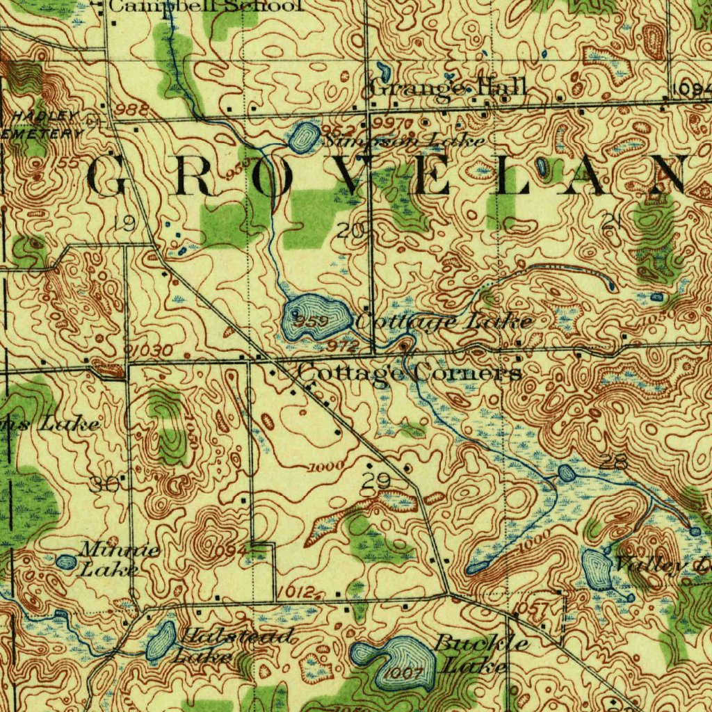 Holly, MI (1922, 62500-Scale) Map by United States Geological Survey ...