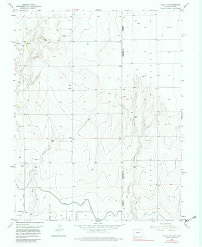 United States Geological Survey Holly NE, CO-KS (1955, 24000-Scale) digital map