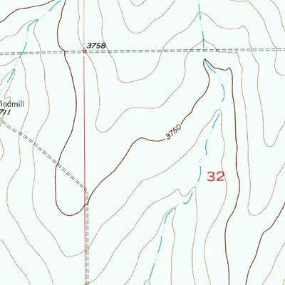 United States Geological Survey Holly NE, CO-KS (1955, 24000-Scale) digital map