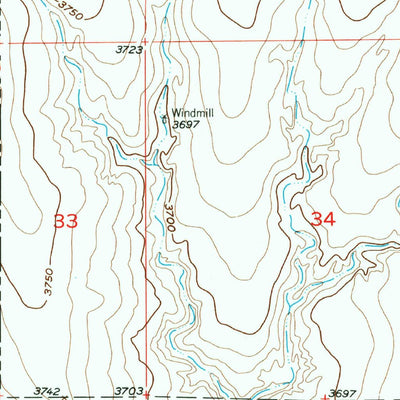 United States Geological Survey Holly NE, CO-KS (1955, 24000-Scale) digital map
