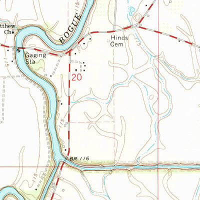 United States Geological Survey Holly Ridge, MS (1967, 24000-Scale) digital map