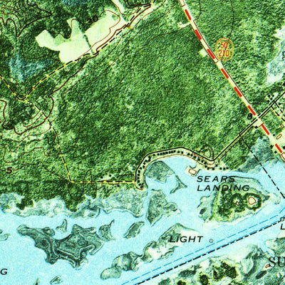United States Geological Survey Holly Ridge, NC (1970, 24000-Scale) digital map