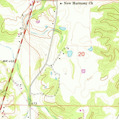 United States Geological Survey Holly Springs, MS (1965, 24000-Scale) digital map