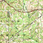 United States Geological Survey Holly Springs, MS-TN (1953, 62500-Scale) digital map